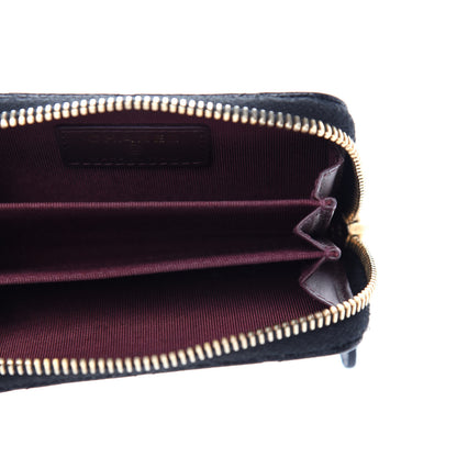 Chanel Caviar Quilted Zip Coin Purse Black 5 of 9