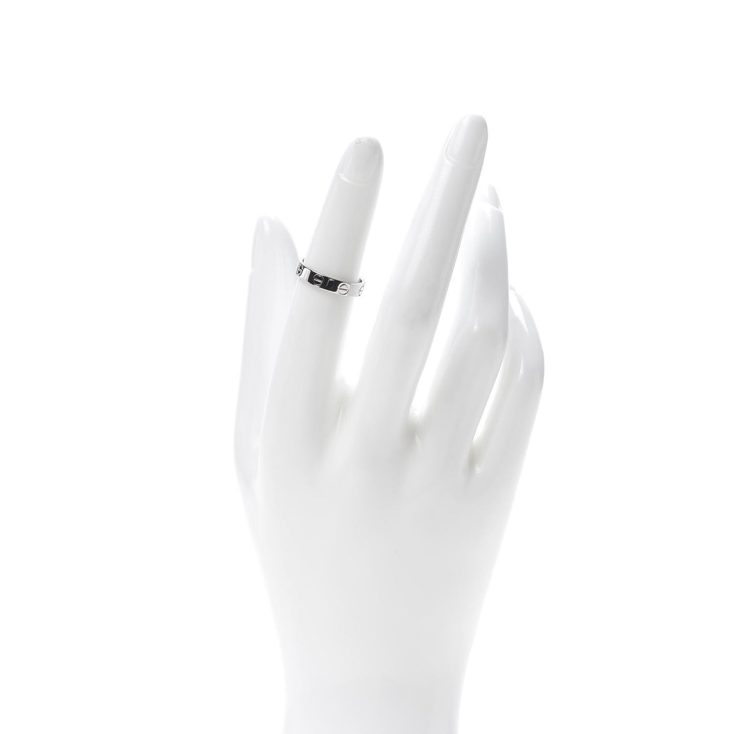 Platinum 3.5mm LOVE Wedding Band Ring 49 4.75