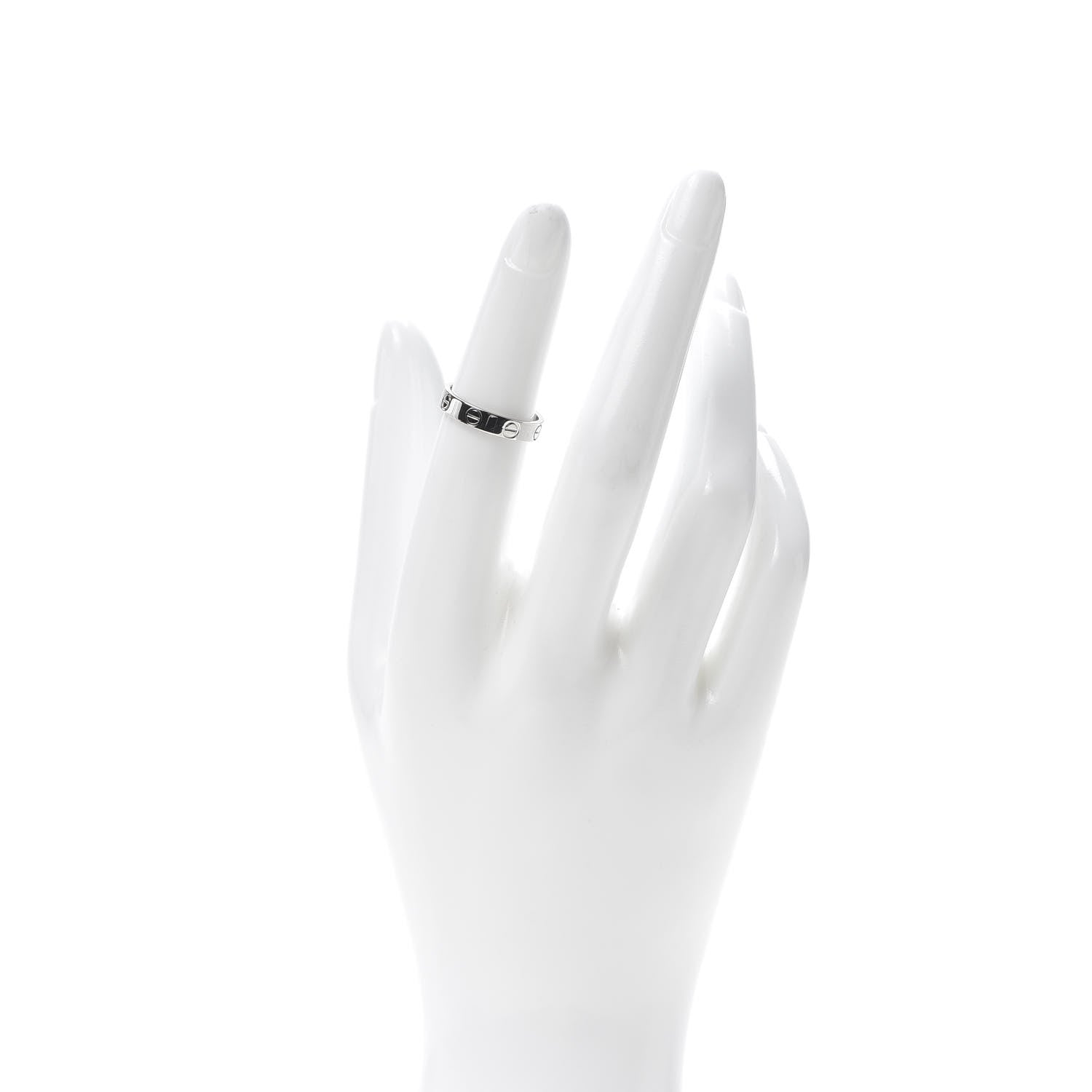 Cartier Platinum 3.5mm LOVE Wedding Band Ring 49 4.75 2 of 5