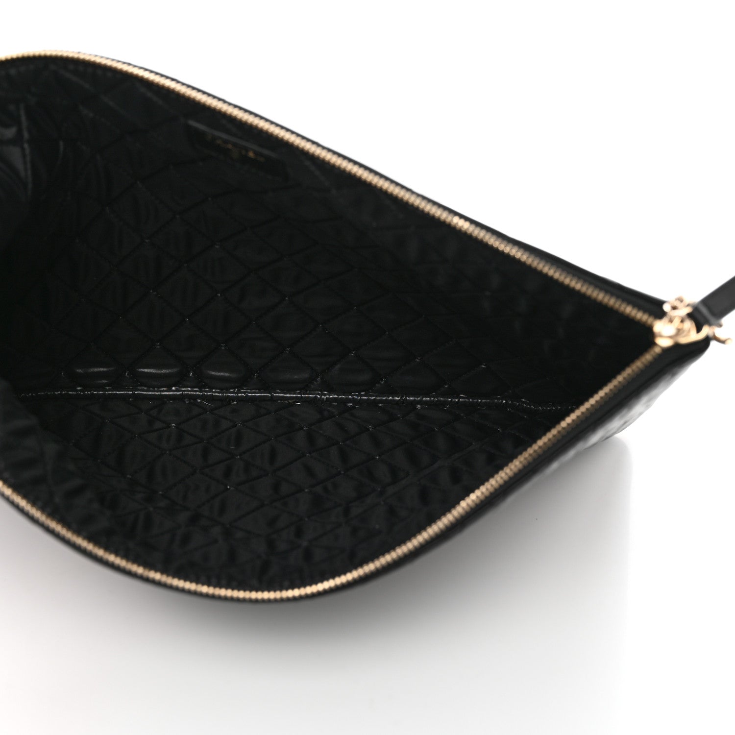Chanel Lambskin Bi Quilted Large Cosmetic Case Black 5 of 8