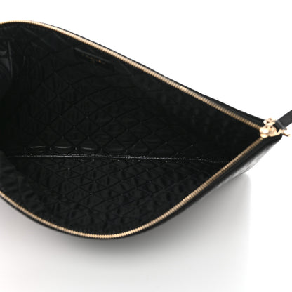 Chanel Lambskin Bi Quilted Large Cosmetic Case Black 5 of 8