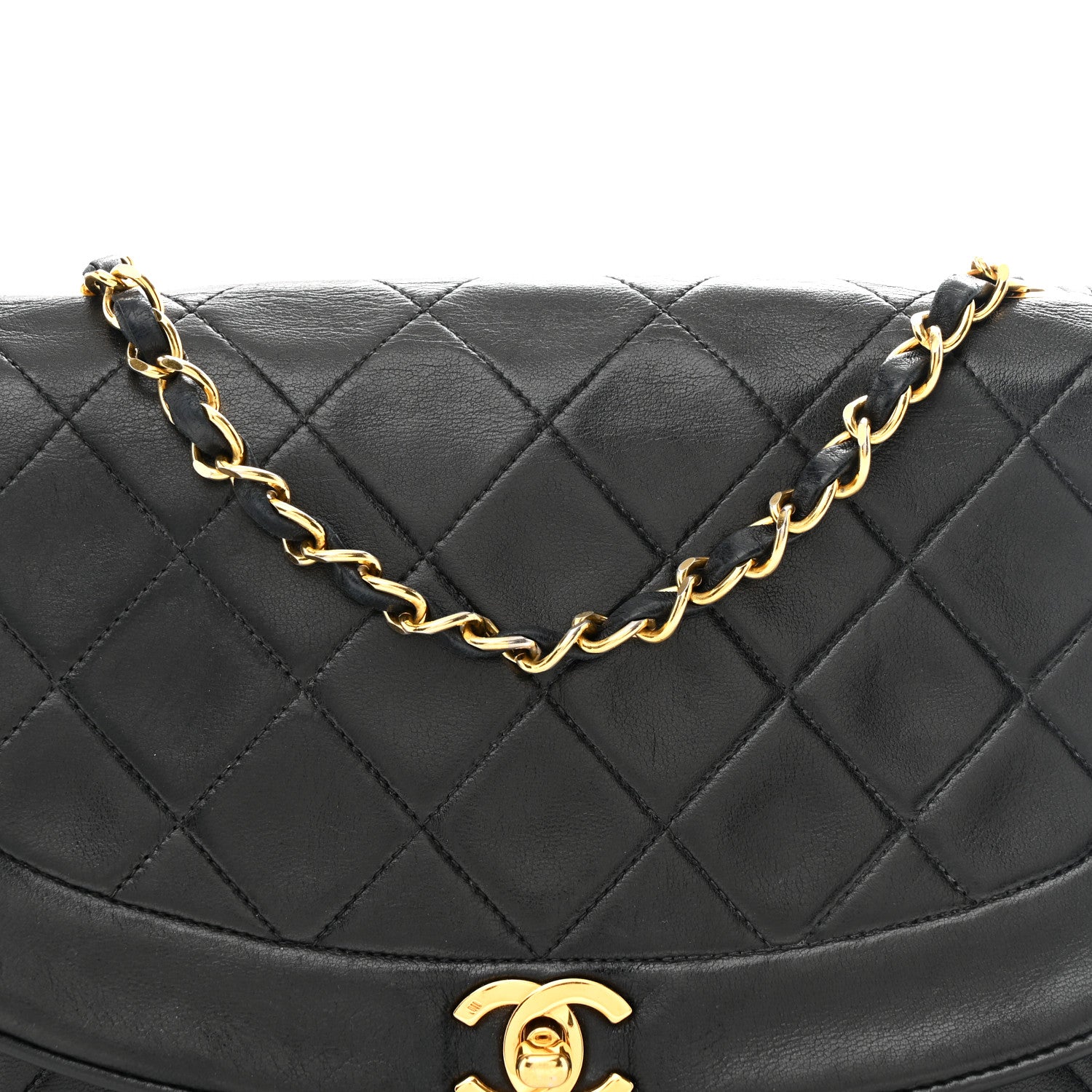 Chanel Lambskin Quilted Medium Single Flap Black 9 of 11