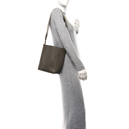 Celine Soft Grained Calfskin Small Sangle Bucket Bag Taupe 2 of 10