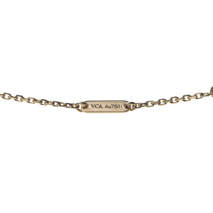 Van Cleef & Arpels 18K Yellow Gold Mother of Pearl Sweet Alhambra Pendant Necklace 5 of 6