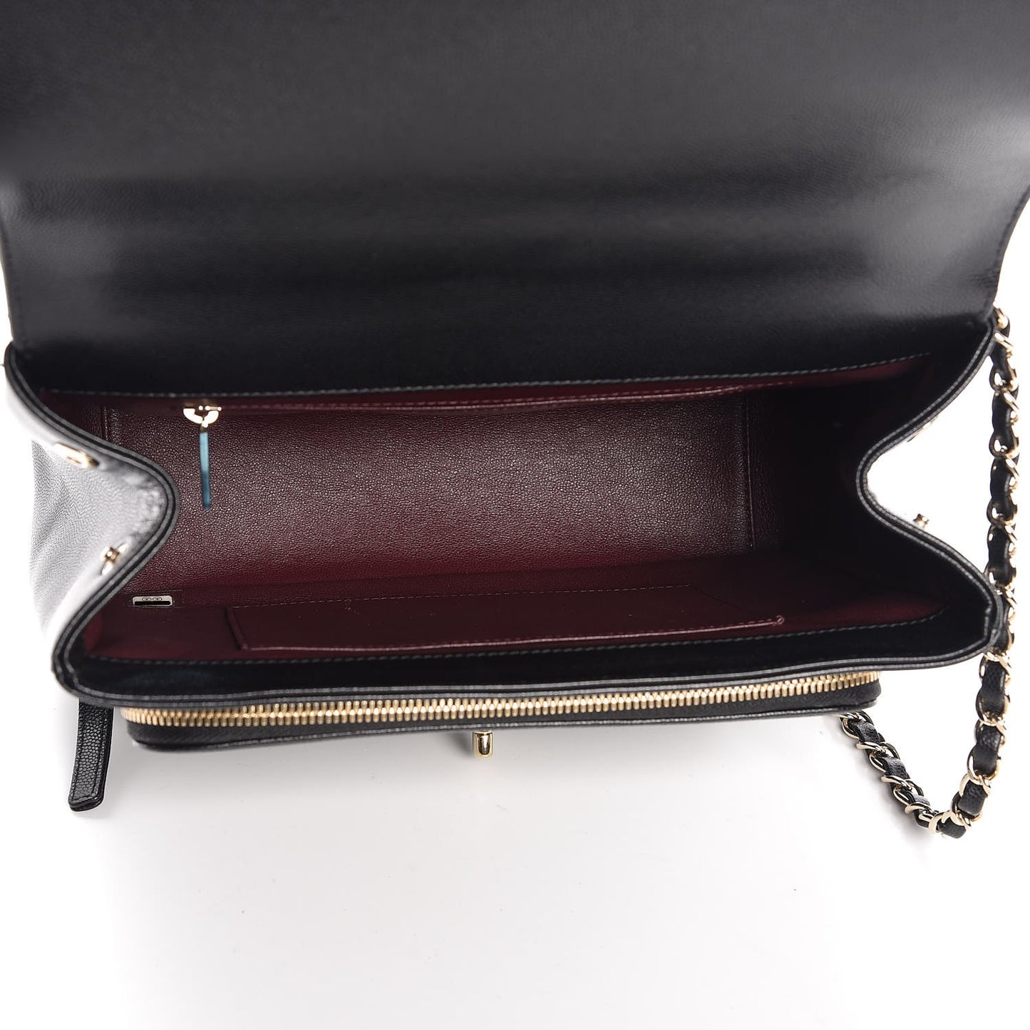 Caviar Quilted Large Business Affinity Flap Black