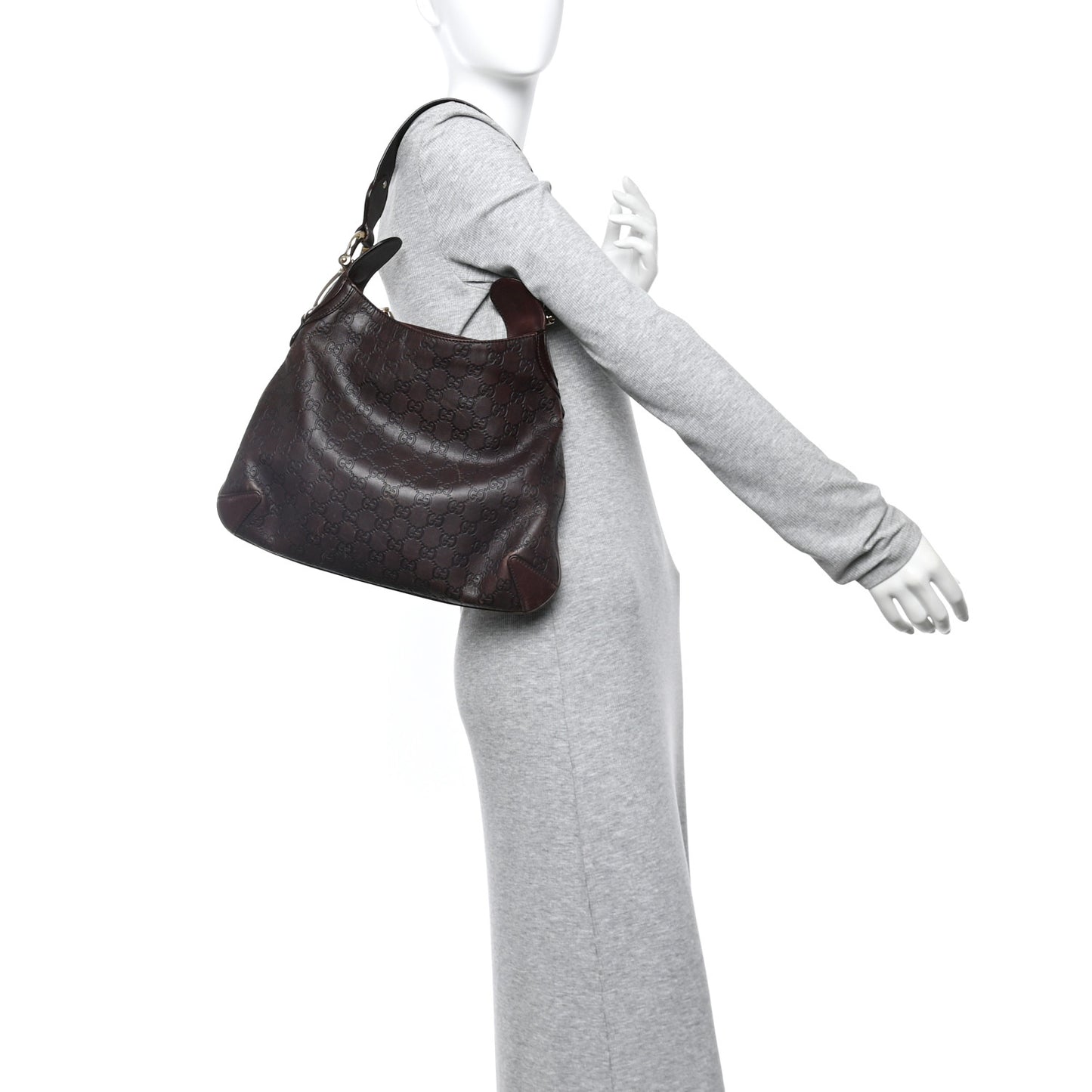 Guccissima Creole Hobo Chocolate