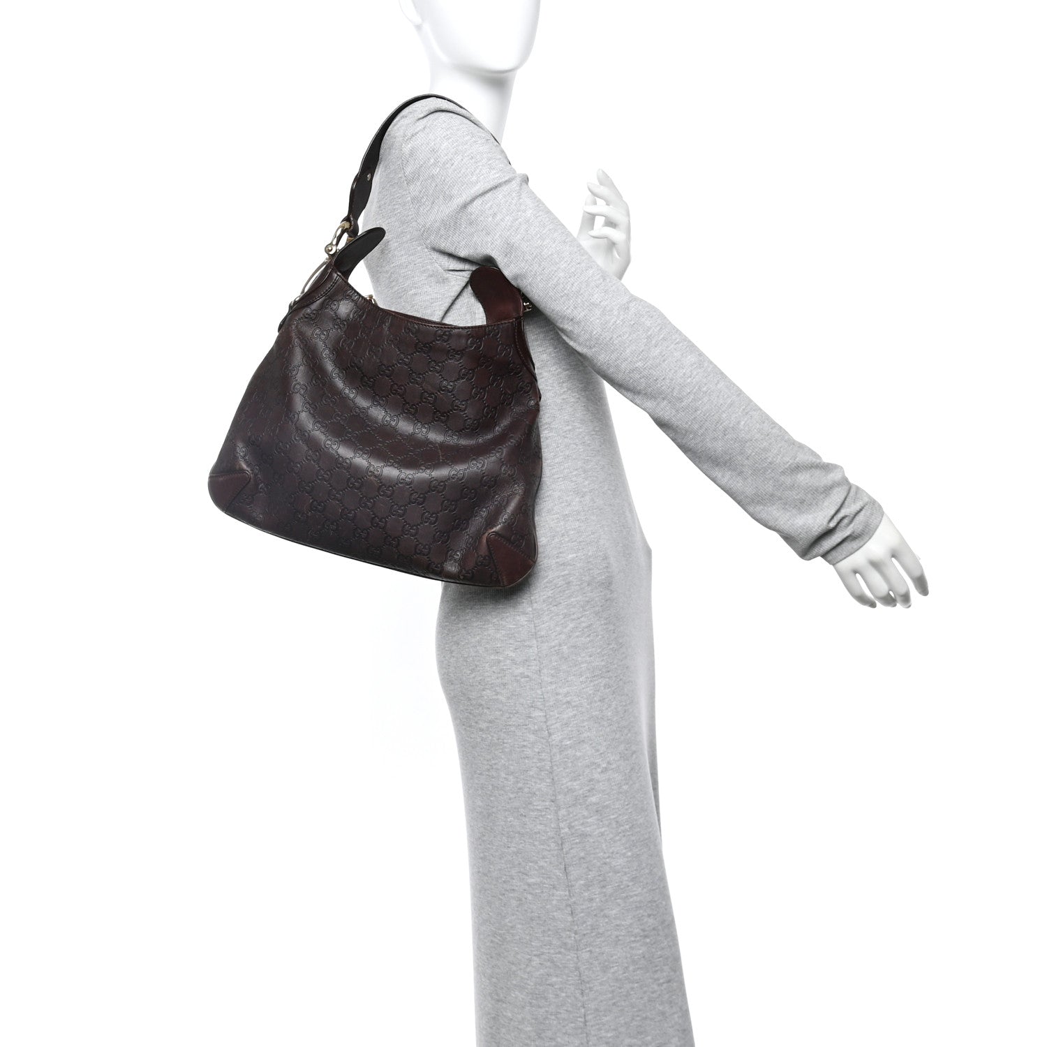 Gucci Guccissima Creole Hobo Chocolate 2 of 12