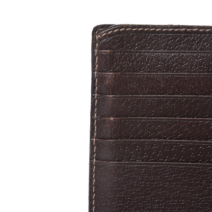 Gucci Monogram Charmy French Wallet Dark Brown 11 of 12