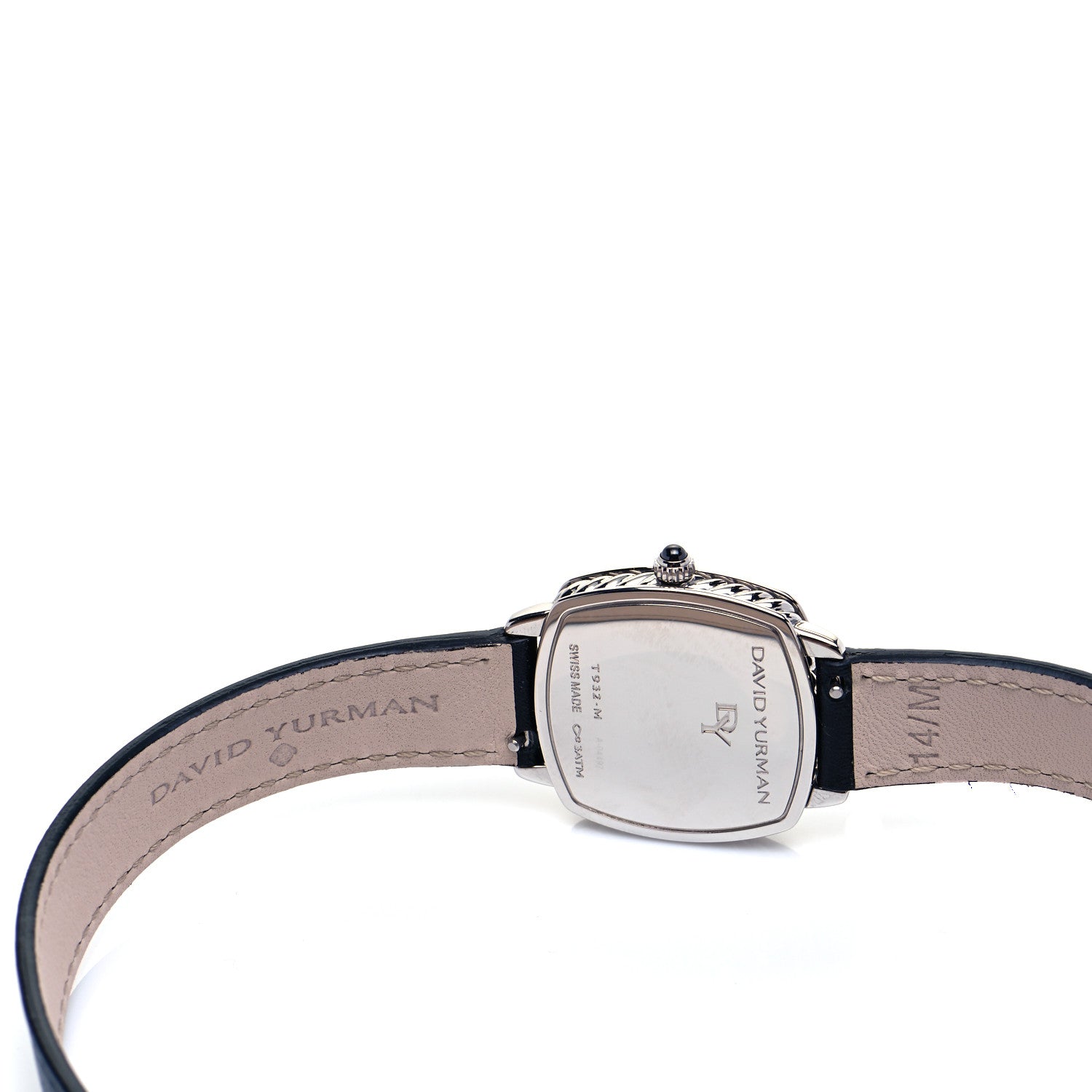 David Yurman Stainless Steel Calfskin Diamond 27mm Albion Wrap Quartz Watch 5 of 5