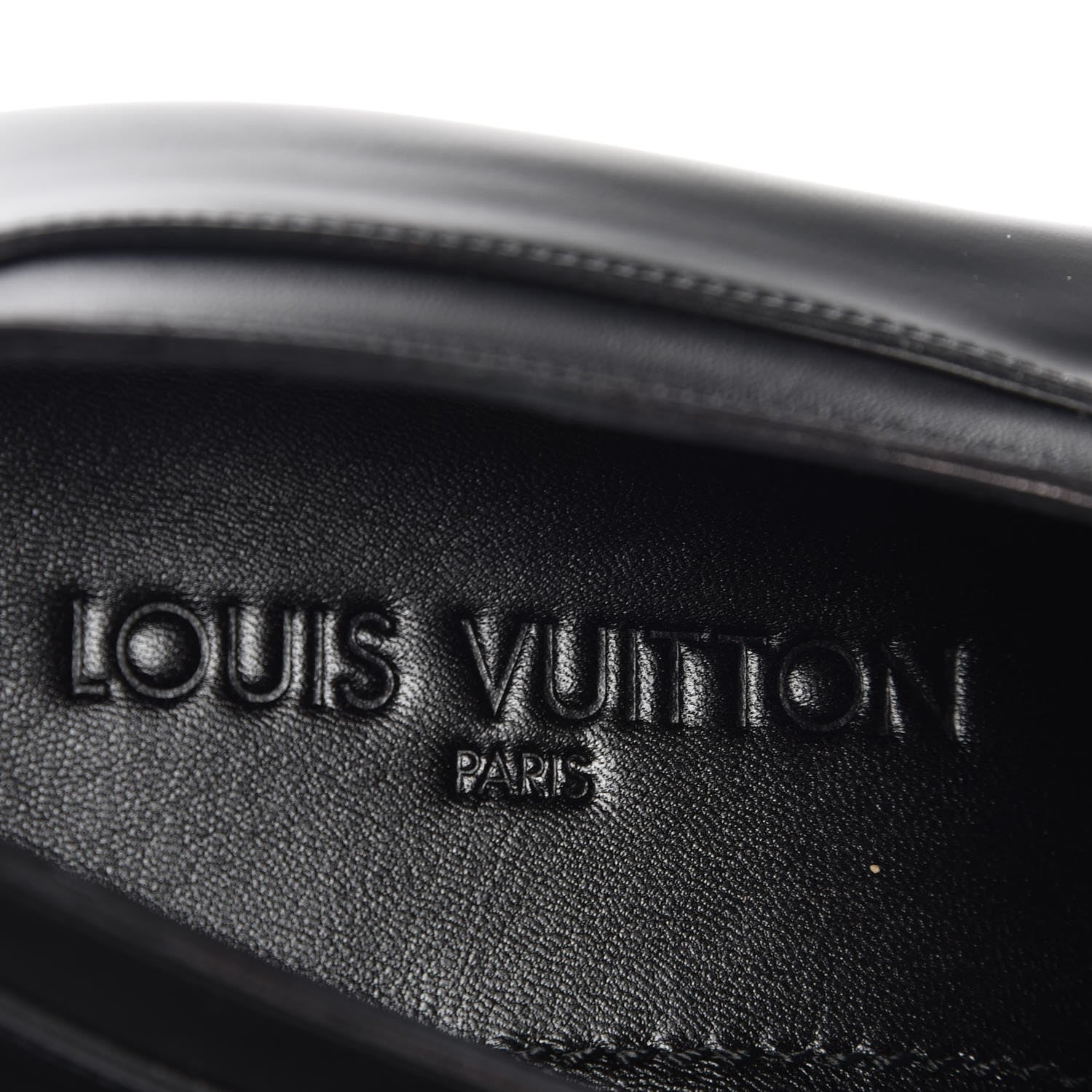 Louis Vuitton Lambskin Derby Lace Up Shoes 8 Black 7 of 7