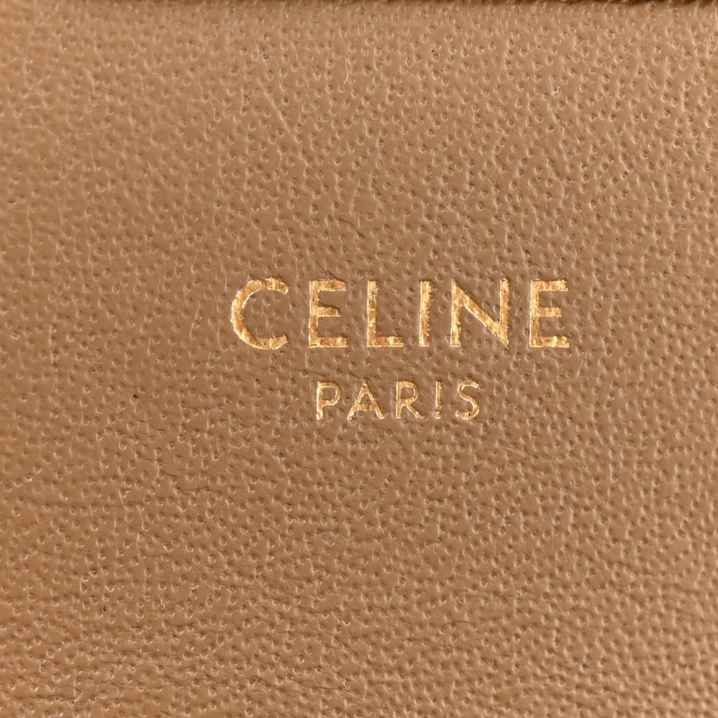Shiny Calfskin Medium C Bag Camel
