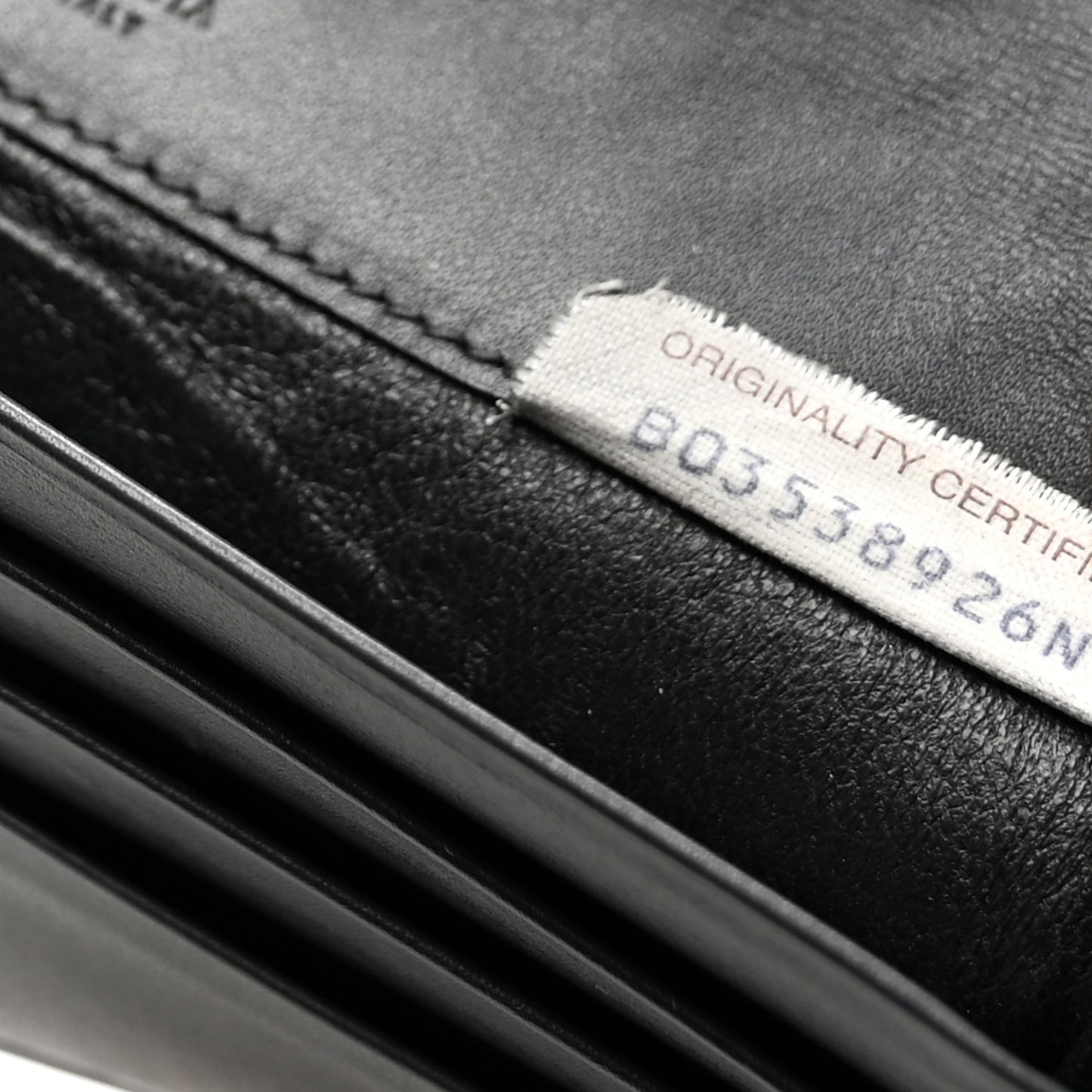 Nappa Intrecciato Long Wallet Black