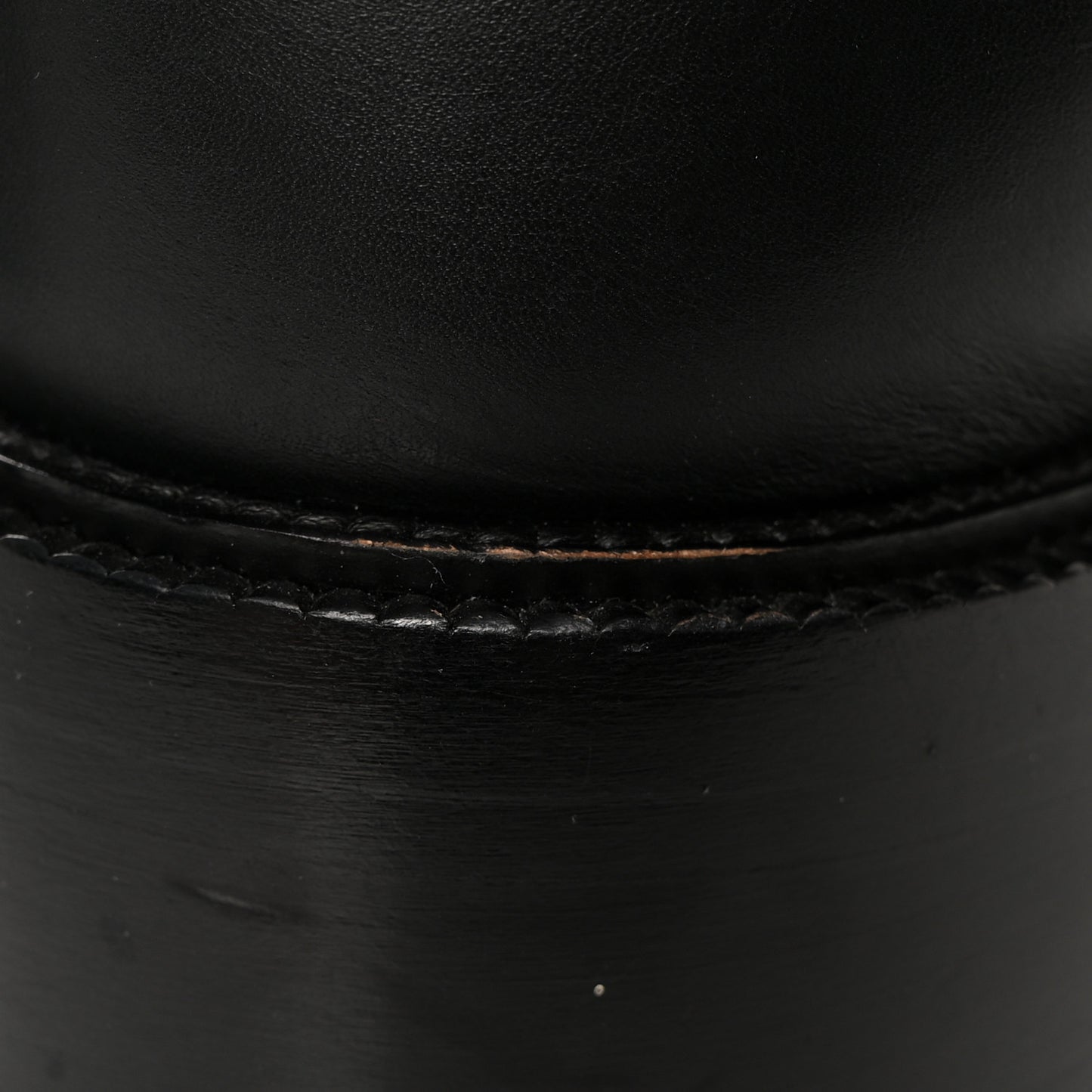 Shiny Calfskin Lace Up Combat Boots 38 Black