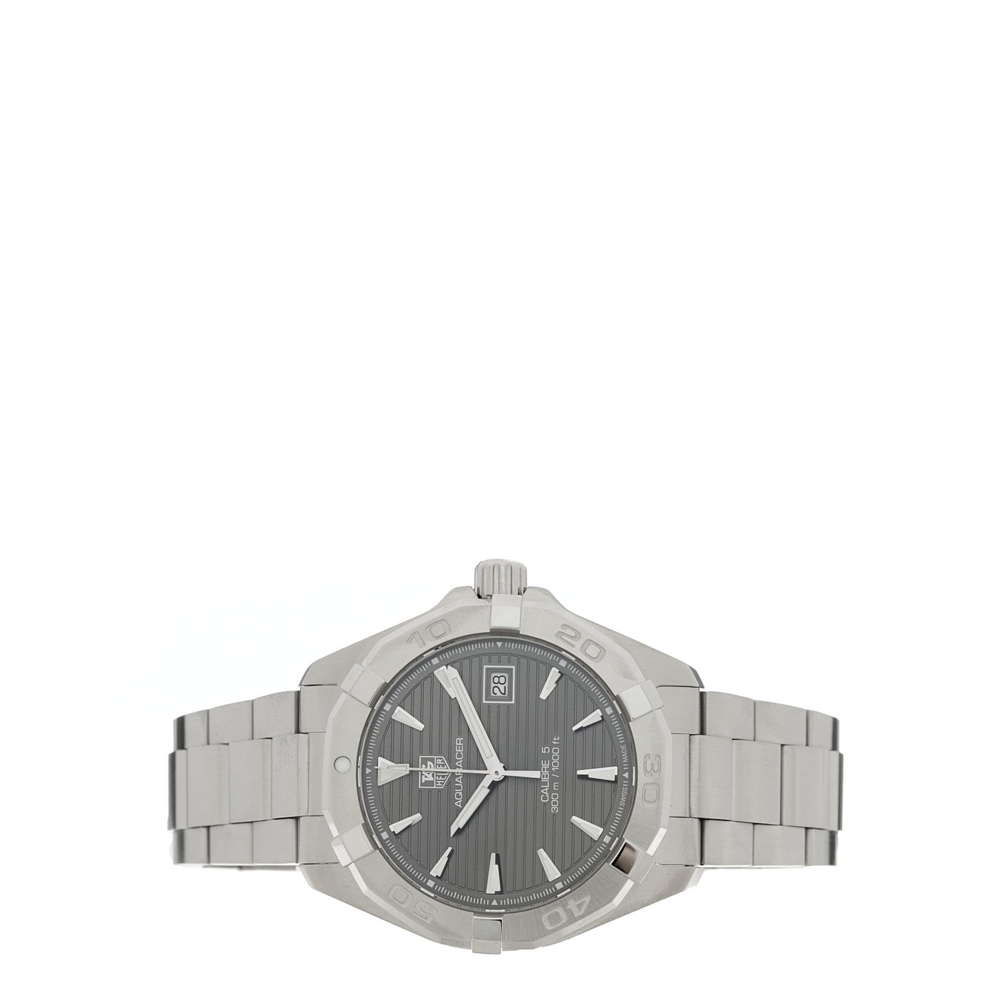 Stainless Steel 41mm Aquaracer 300M Automatic Watch Grey WAY2113-0