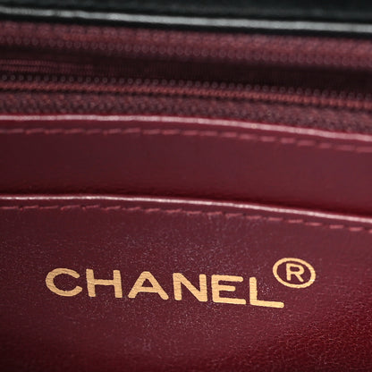 Chanel Lambskin Quilted XL Jumbo Single Flap Black 6 of 9