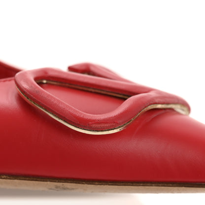 Valentino Garavani Nappa Vlogo Flats 38.5 Rouge Pur 11 of 11