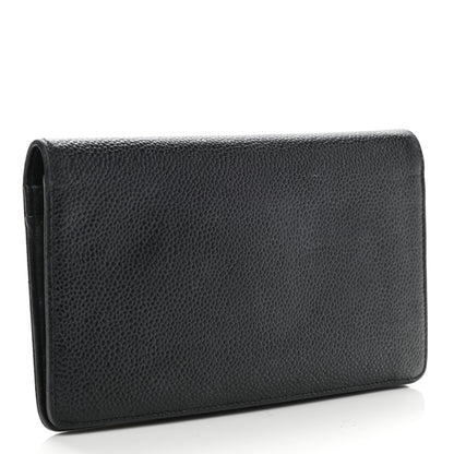 Chanel Caviar Timeless CC Yen Wallet Black 3 of 9