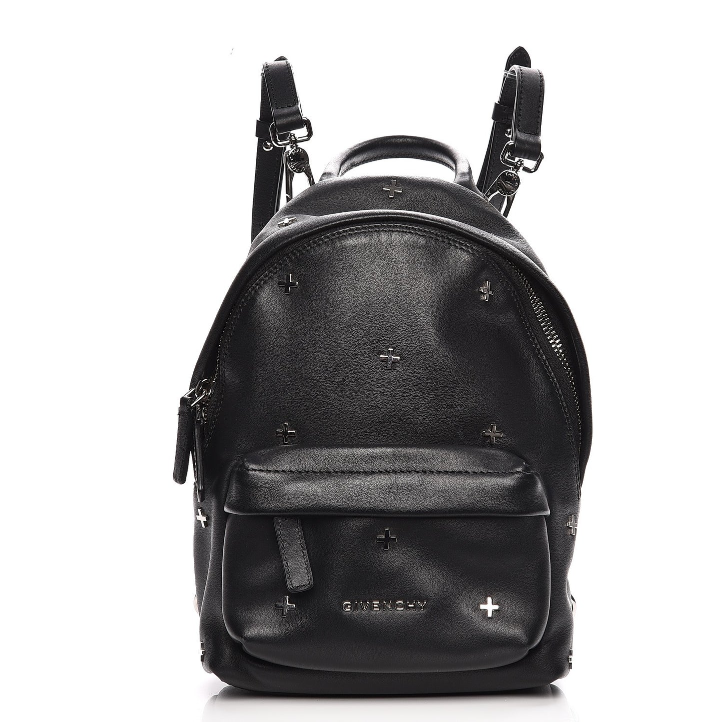 Smooth Calfskin Nano Cross Backpack Black