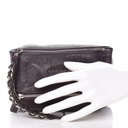 Givenchy Sugar Goatskin Pandora Wristlet Dark Purple 2 of 10