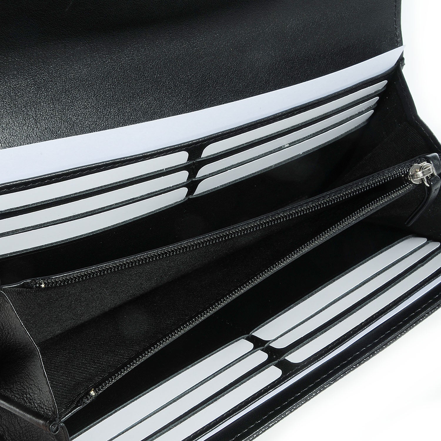 Chanel Caviar Large Gusset Flap Wallet Black 7 of 9