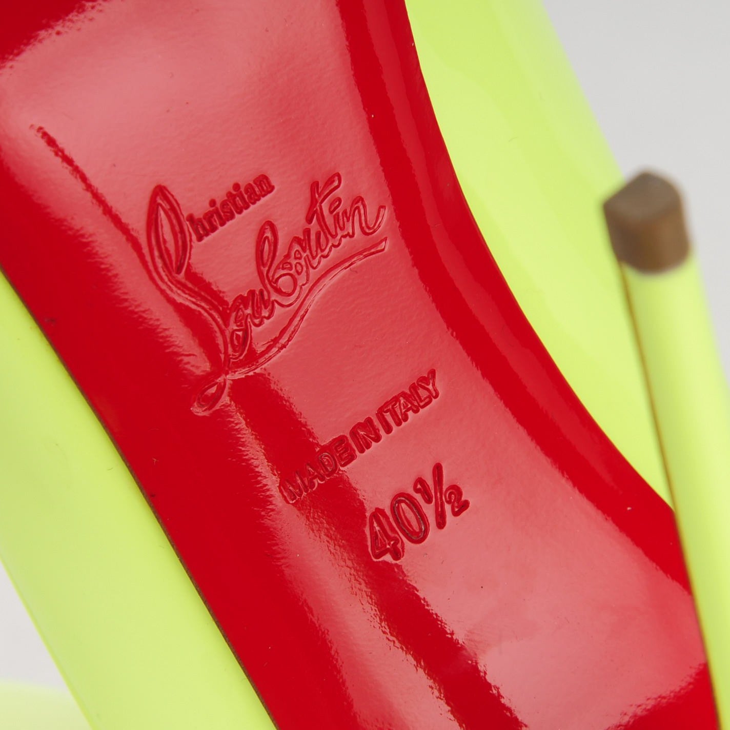 Patent So Kate 120 Pumps 40.5 Neon Yellow