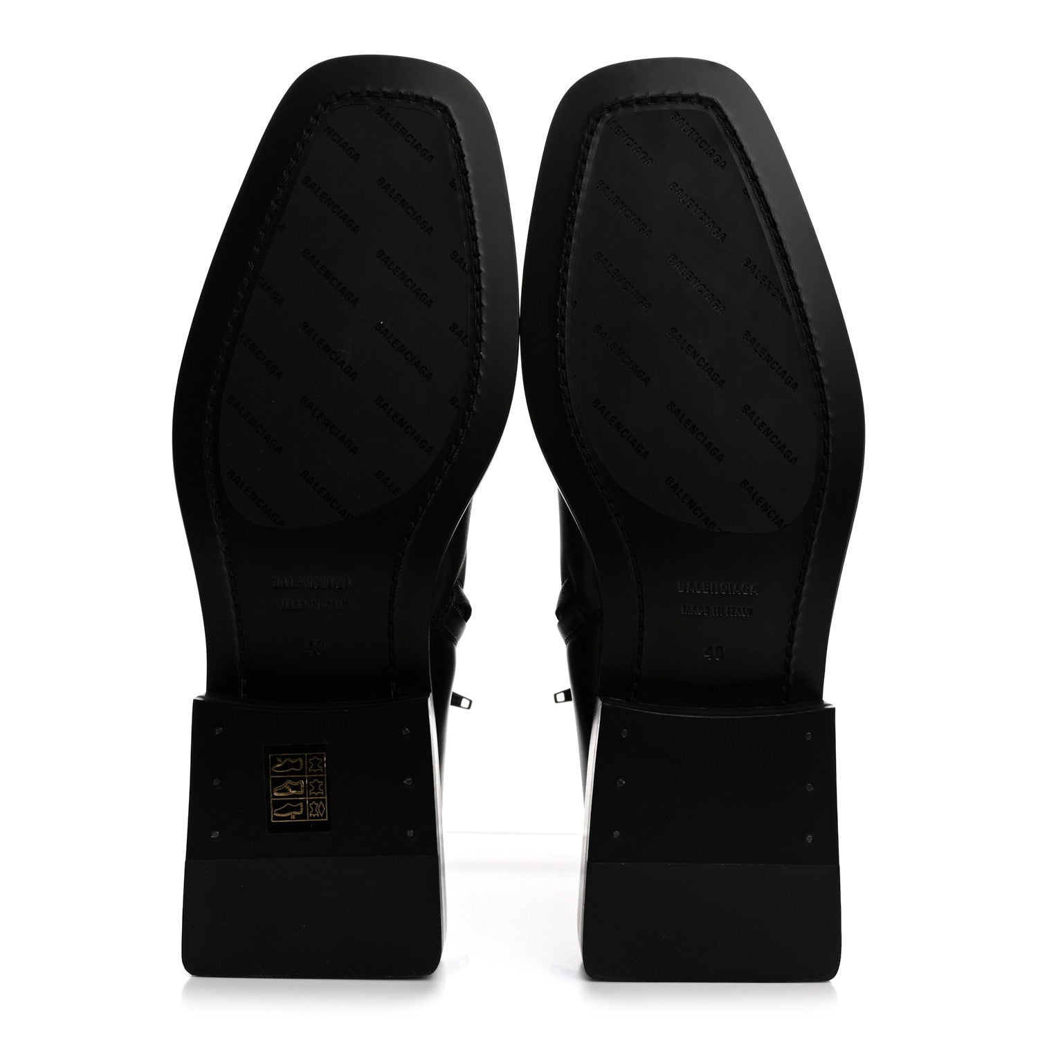 Balenciaga Calfskin Soft Rim Ankle Booties 40 Black 6 of 10