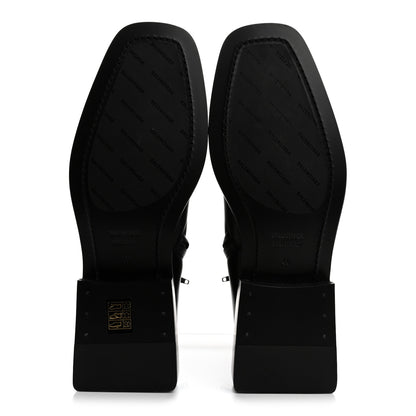 Balenciaga Calfskin Soft Rim Ankle Booties 40 Black 6 of 10