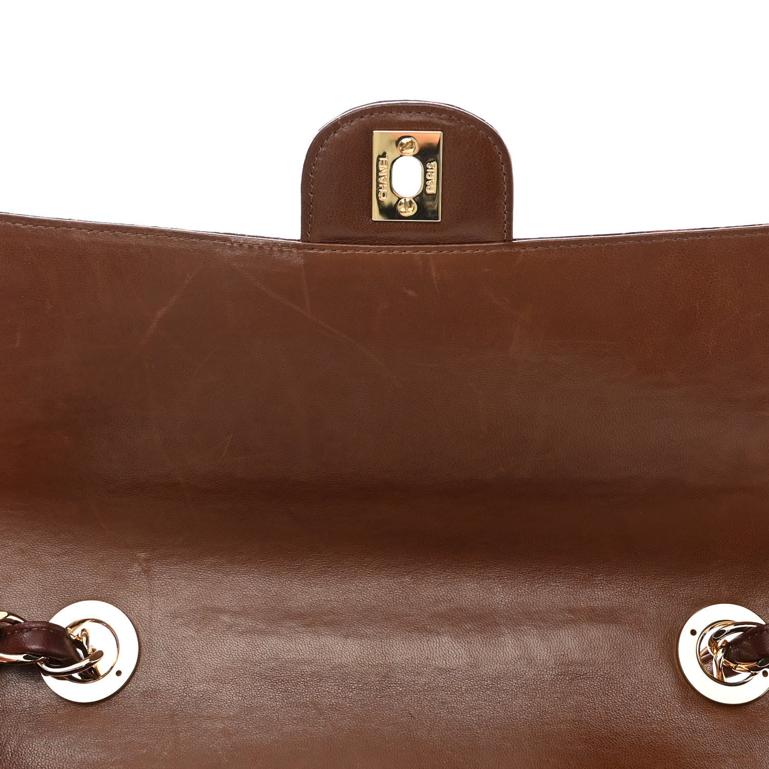 Chanel Alligator Jumbo Single Flap Dark Brown 11 of 11