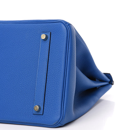Hermes Togo Birkin 35 Bleu Zellige 8 of 9