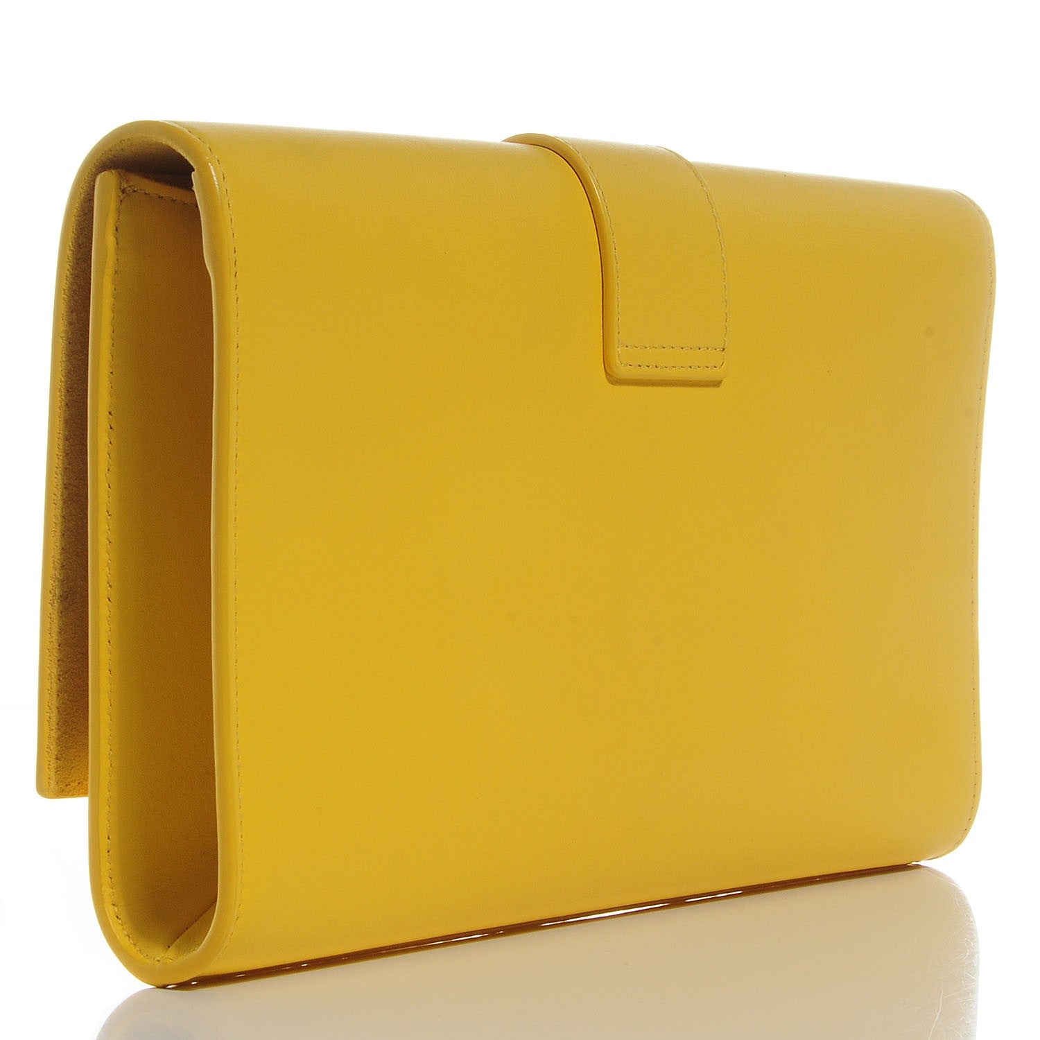 Saint Laurent Smooth Calfskin Classic Y Clutch Soleil 3 of 7