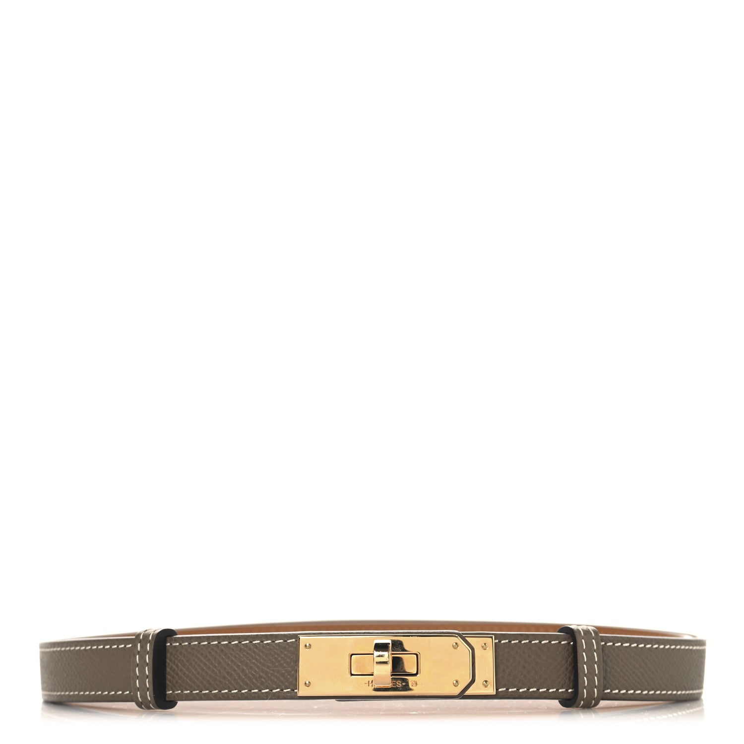 Hermes Epsom Kelly Belt Etoupe 1 of 3