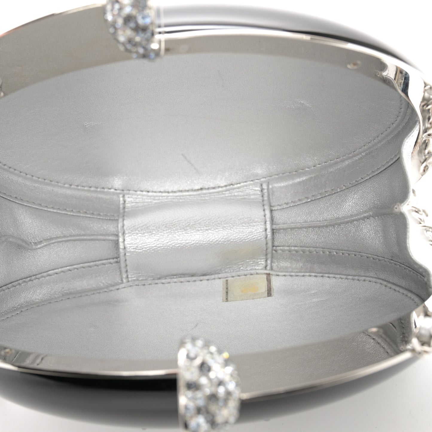 Resin Crystal CC Evening On The Moon Minaudiere Black