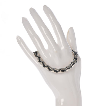 David Yurman Sterling Silver 7.5mm Fluted Chain Mens Bracelet 2 of 5