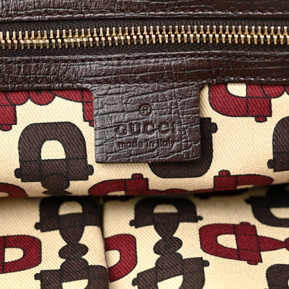 Gucci Monogram Small Jolicoeur Tote Dark Brown 6 of 14
