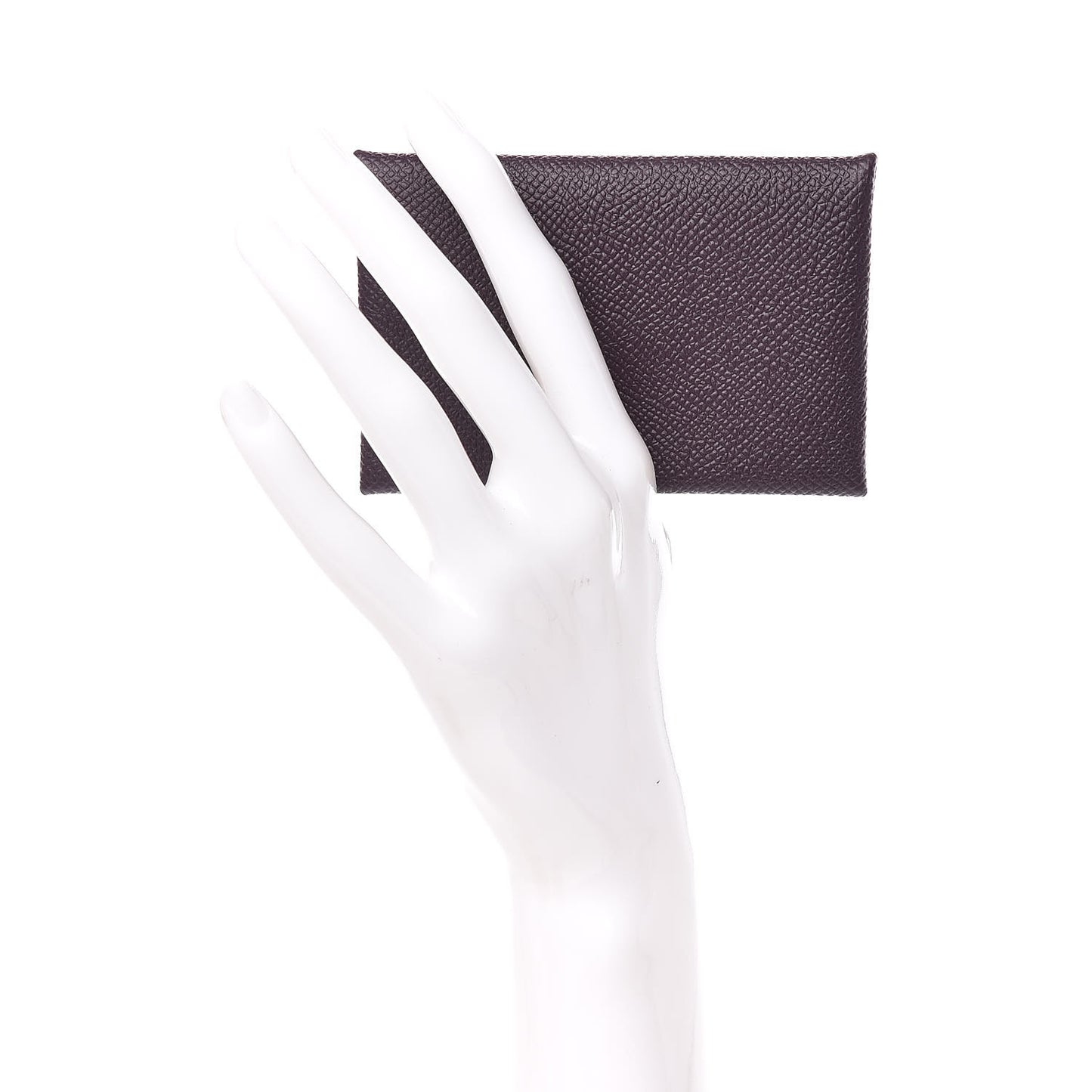 Epsom Calvi Card Case Raisin