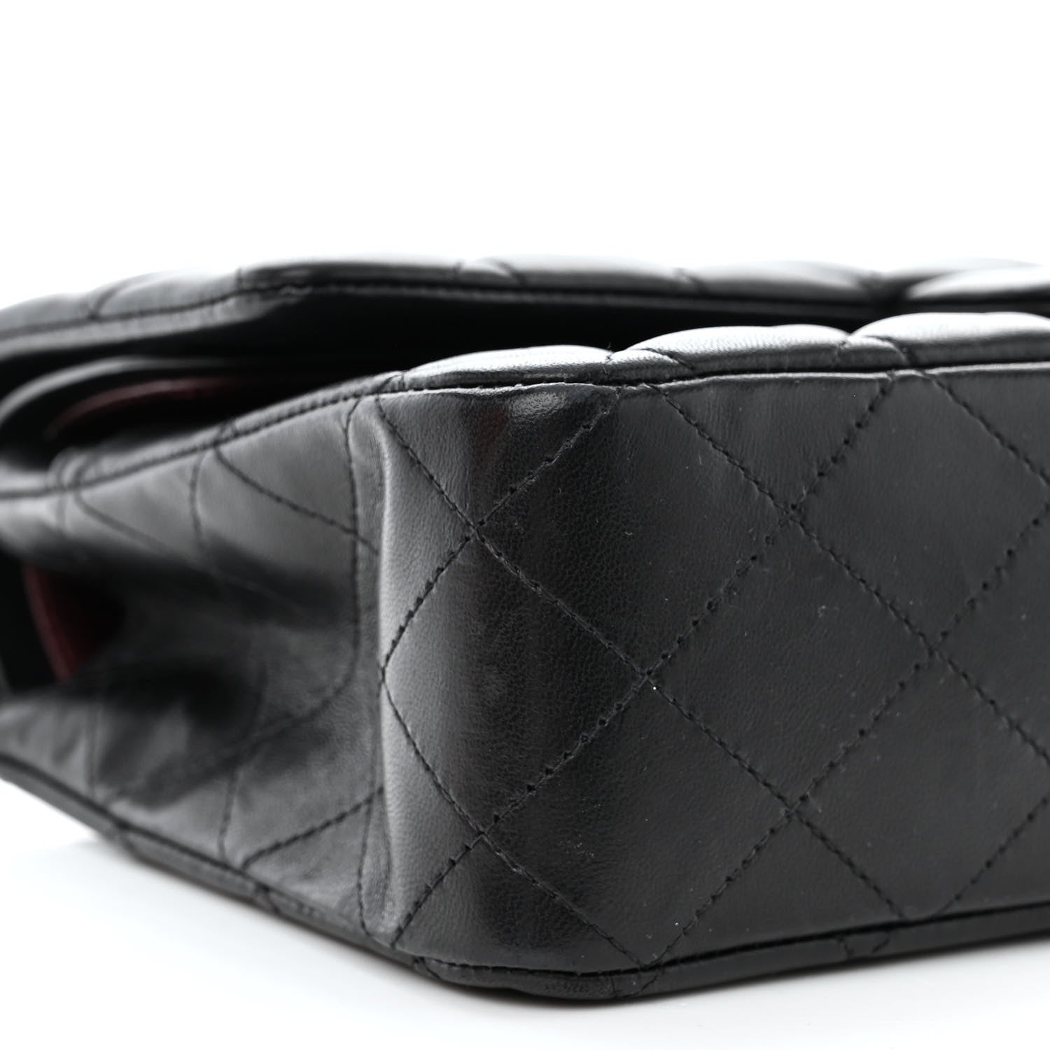 Chanel Lambskin Quilted Medium Double Flap Black 10 of 15