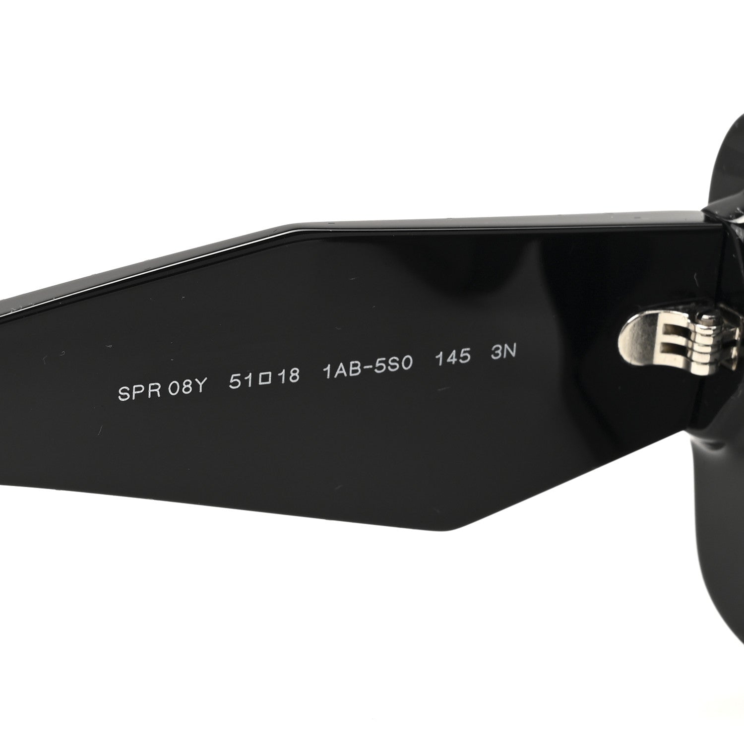Prada Acetate Symbole Sunglasses SPR 08Y Black 5 of 7