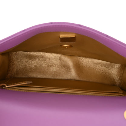 Chanel Lambskin Quilted Mini Rectangular Pearl Crush Flap Purple 4 of 11