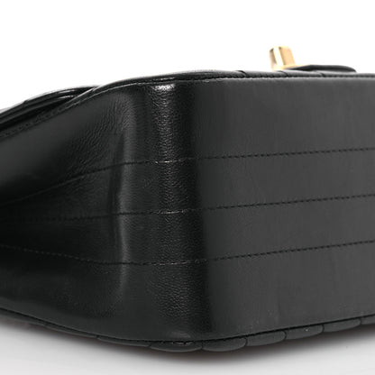 Chanel Lambskin Chevron Quilted Mini Square Flap Black 9 of 13