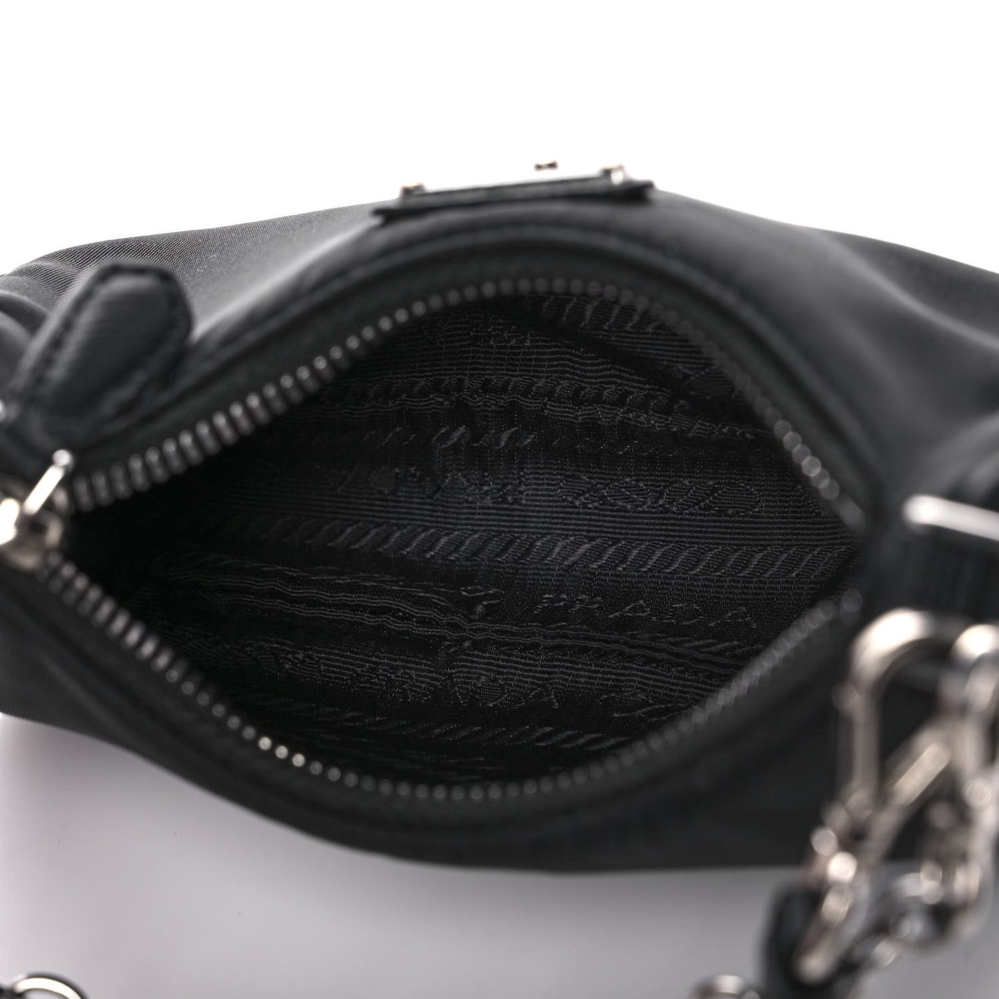Tessuto Nylon Mini Re-Edition 2000 Shoulder Bag Black