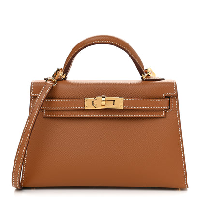 Hermes Epsom Mini Kelly Sellier 20 Gold 1 of 11