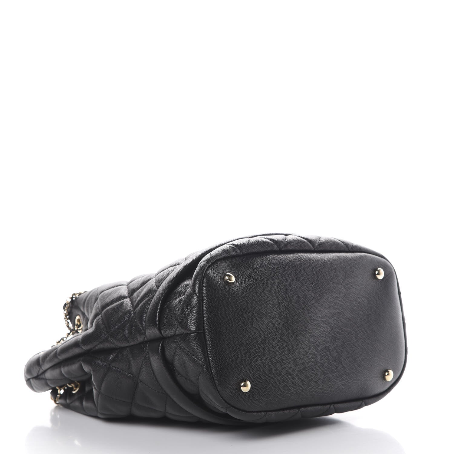 Chanel Caviar Quilted Large Rolled Up Bucket Drawstring Bag Black 3 of 16