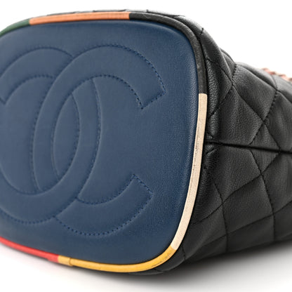 Chanel Lambskin Quilted Cuba Drawstring Tote Multicolor 10 of 12