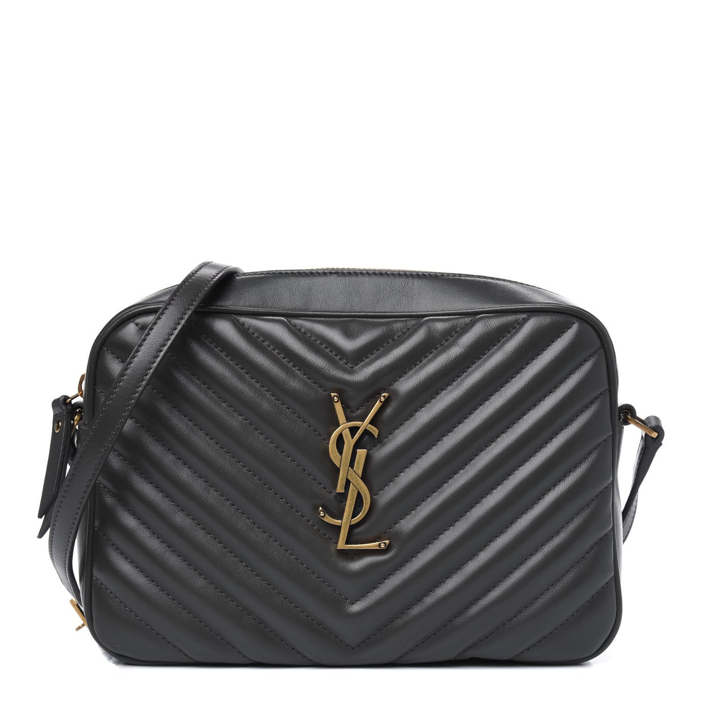 Calfskin Matelasse Monogram Lou Camera Bag Dark Smog
