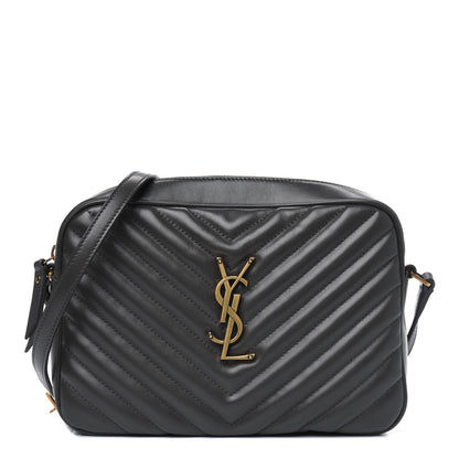Saint Laurent Calfskin Matelasse Monogram Lou Camera Bag Dark Smog 1 of 5
