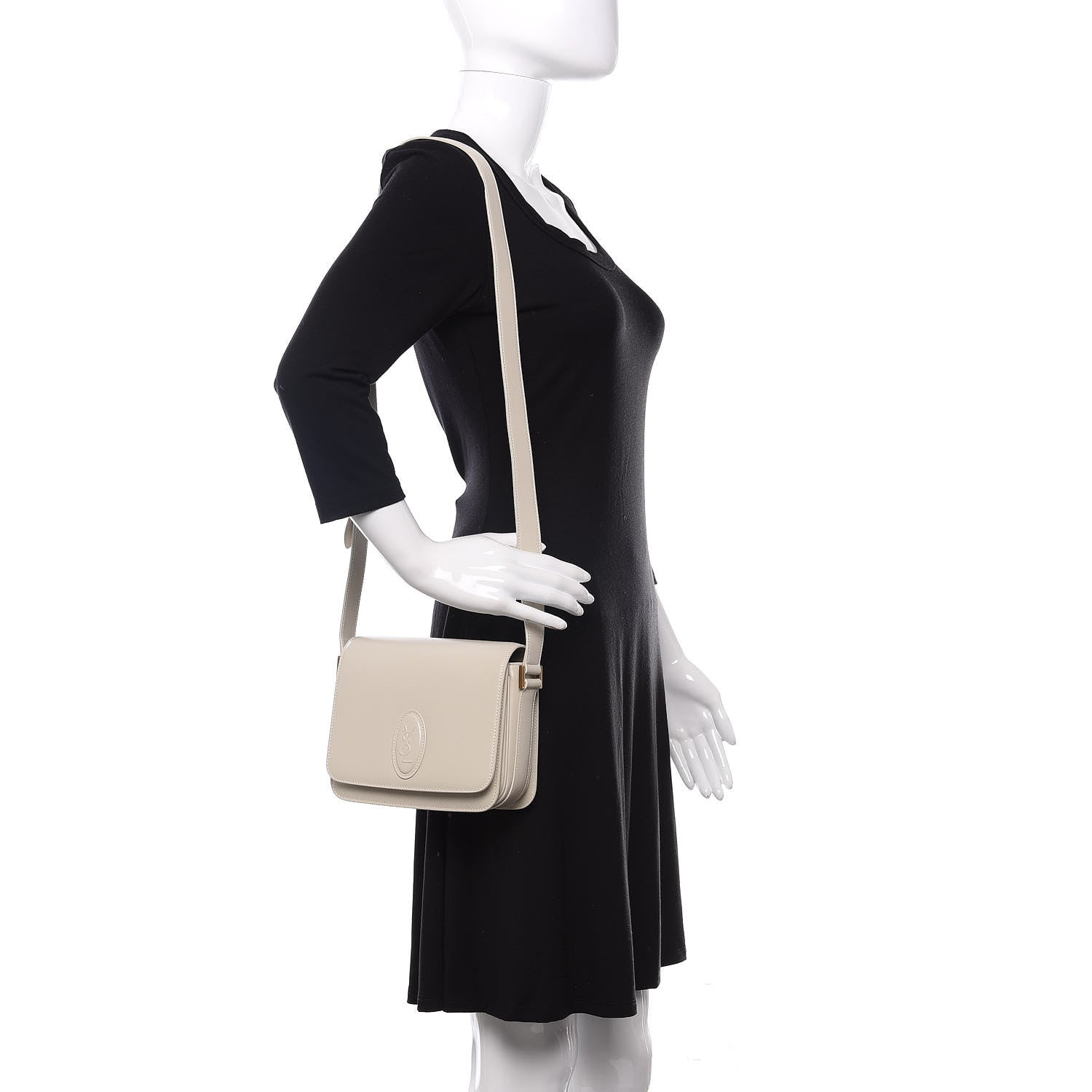 Saint Laurent Calfskin Le 61 Shoulder Bag White 2 of 9