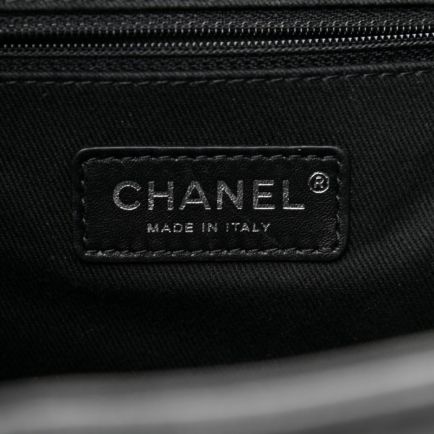 Grained Calfskin Stitched Braided With Style Backpack Black