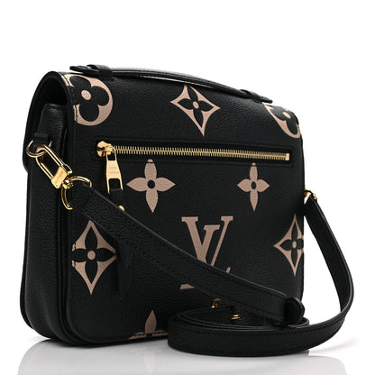 Louis Vuitton Empreinte Monogram Giant Pochette Metis Black Beige 3 of 7