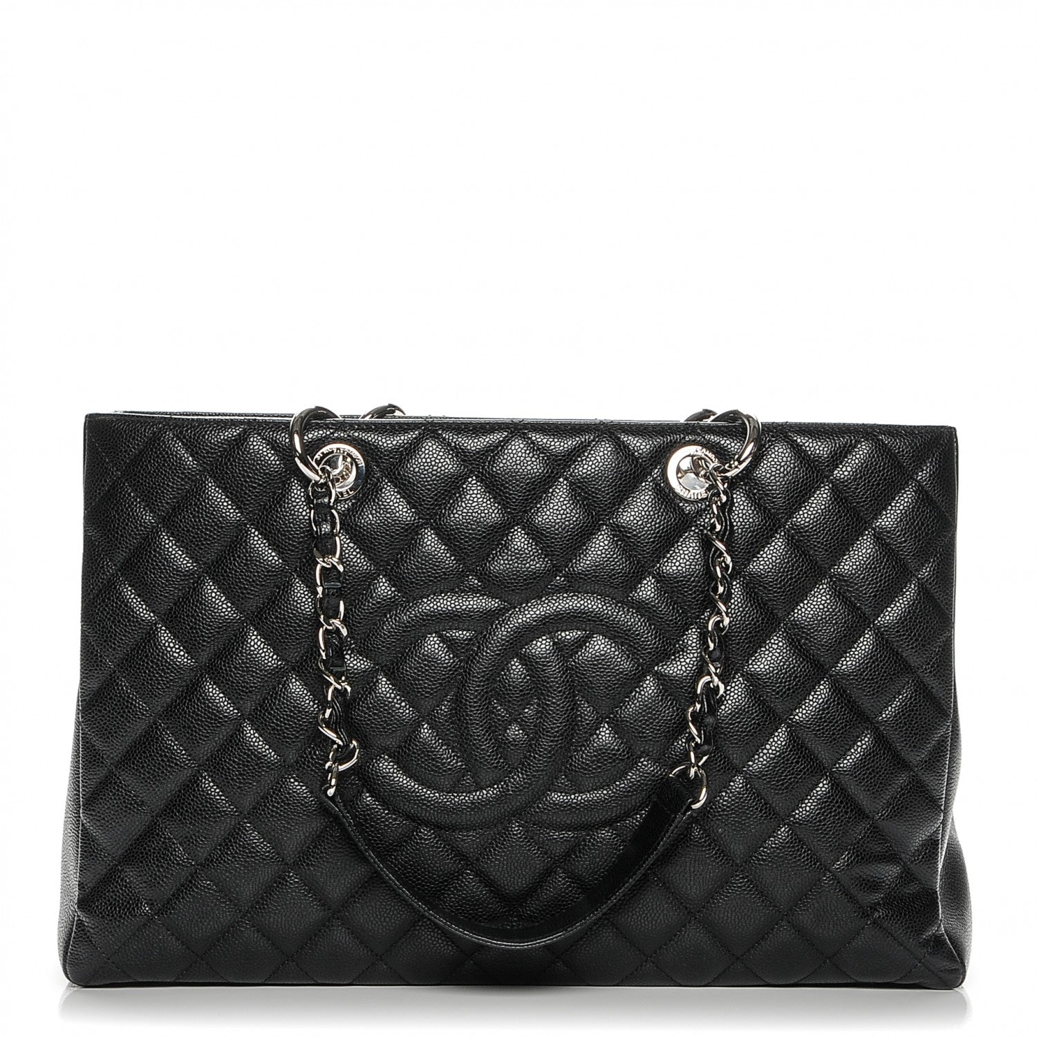 Chanel Caviar Quilted XL Grand Shopping Tote GST Black 1 of 7