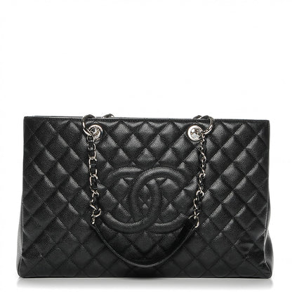 Chanel Caviar Quilted XL Grand Shopping Tote GST Black 1 of 7